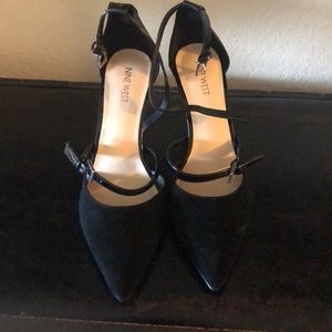 BW Nine West Black Pointed Heels